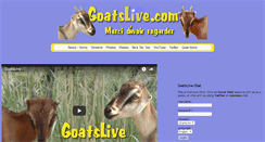 Desktop Screenshot of goatslive.com