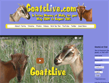 Tablet Screenshot of goatslive.com